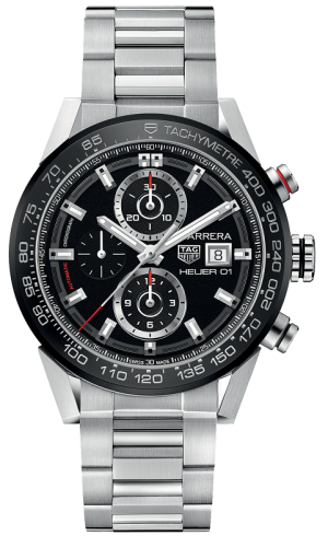 TAG Heuer Carrera Calibre Heuer 01 43 Stainless Steel / Black / Bracelet